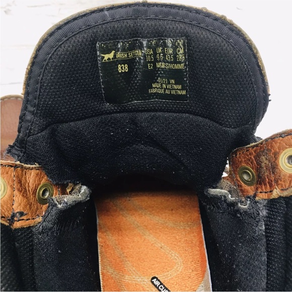 Red Wing Irish Setter 838 Boots Men's 10.5 EE (Wide) Brown Leather Wingshooter - Picture 8 of 14